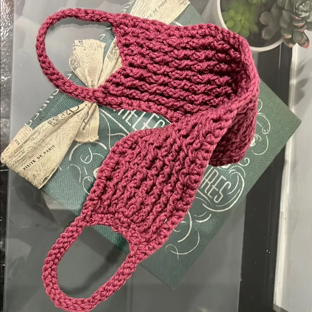 Handcrafted Crochet Spa 2pc spa set: Washcloth, Scrubbie